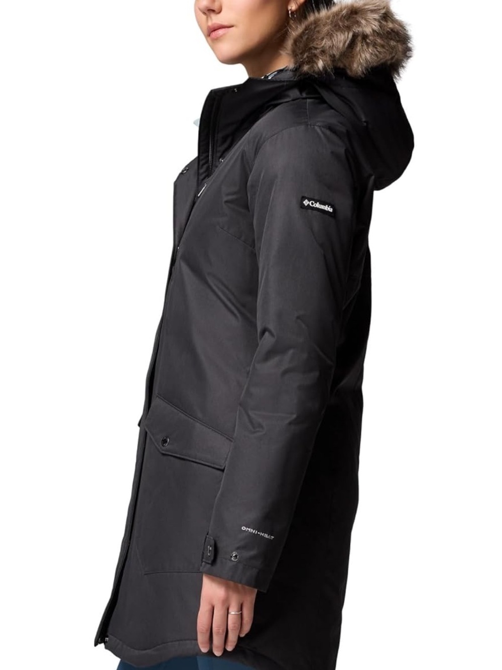 Columbia Omni-Heat Insulated Black Puffer Jacket Coat WW0885 Women’s 1X - Picture 3 of 8